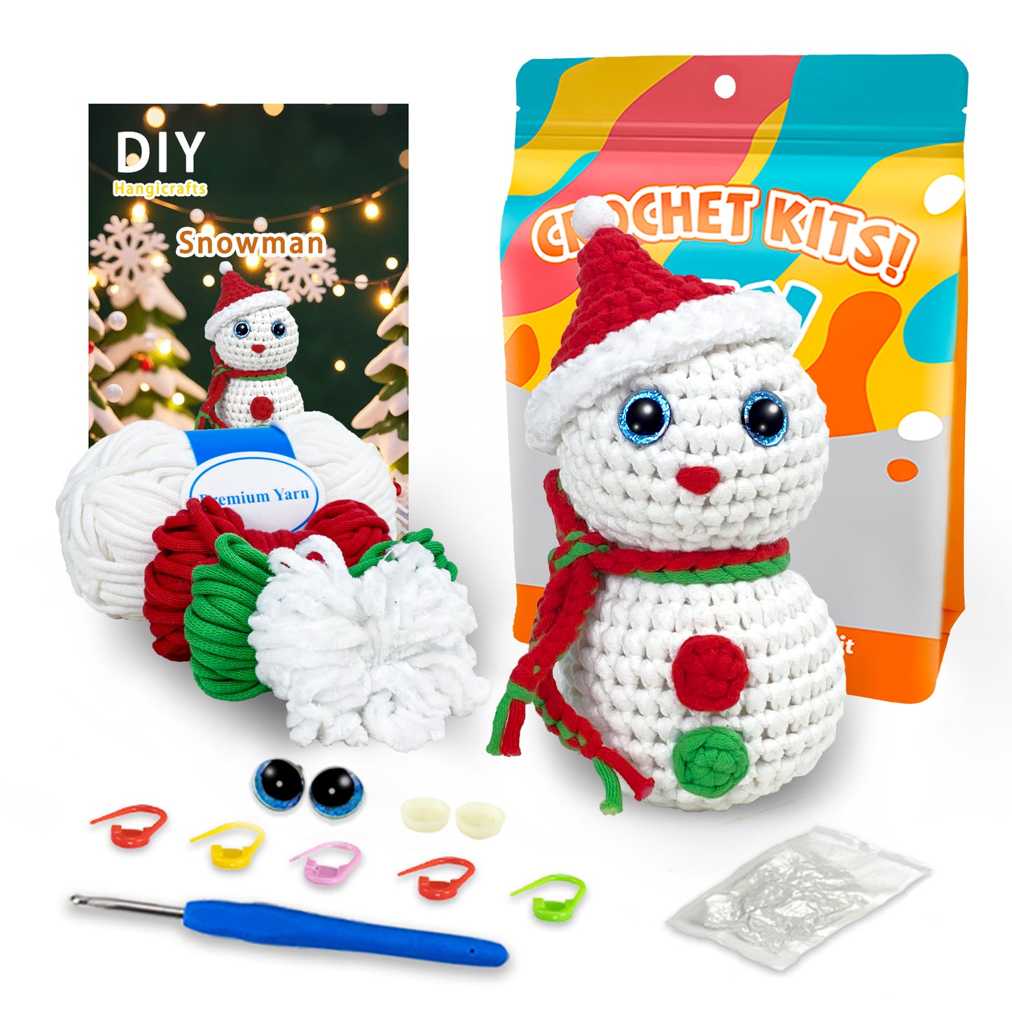 Eira the Snowman Crochet Kit