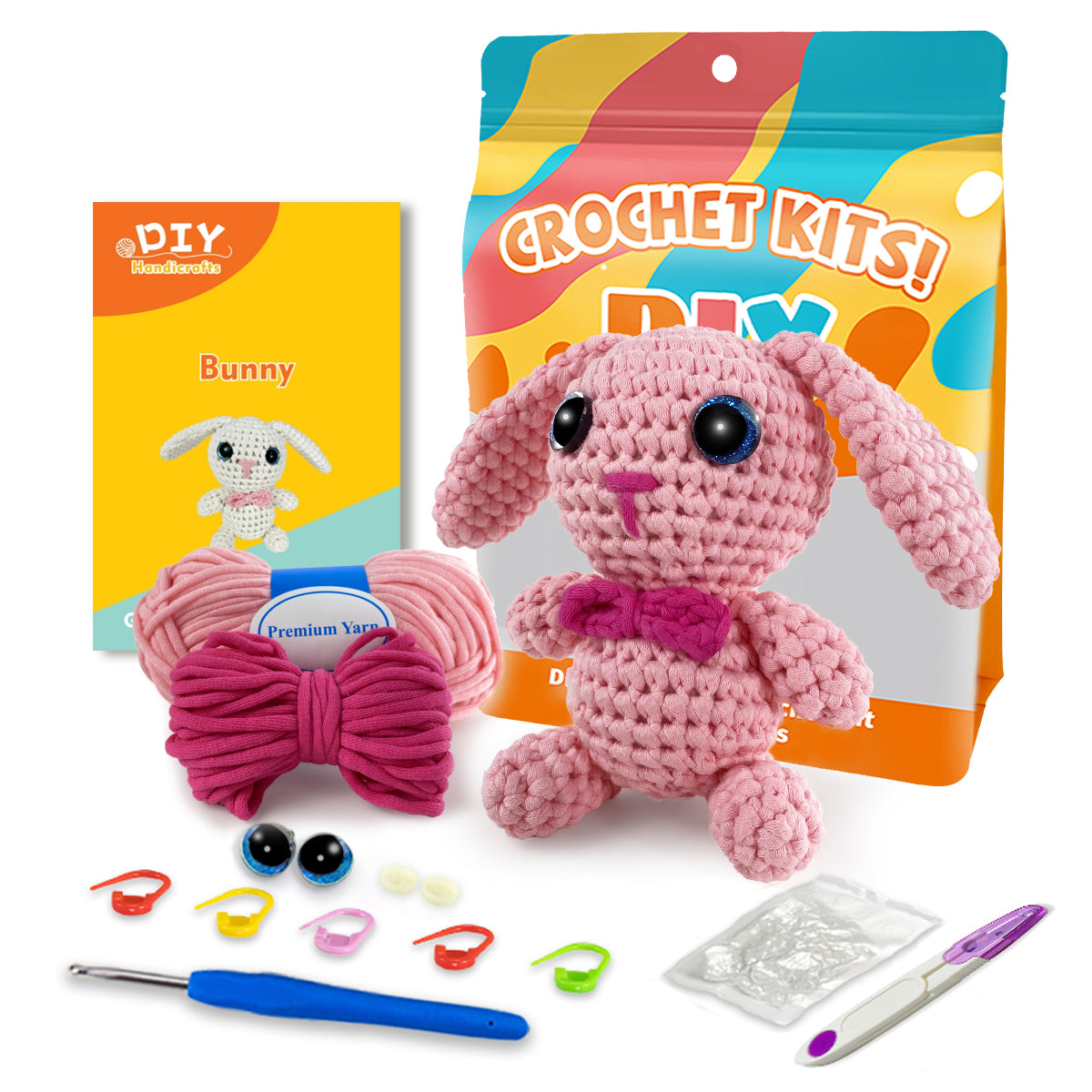 Balthazar the Rabbit Pink Crochet kit