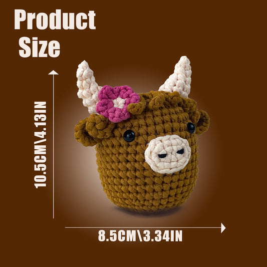 Fergus the Highland Cow Head Crochet Kit