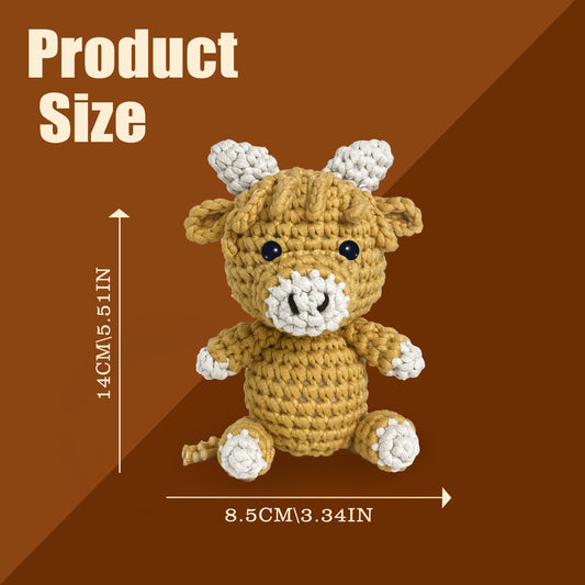 Rupert the Highland Cow Khaki Crochet kit