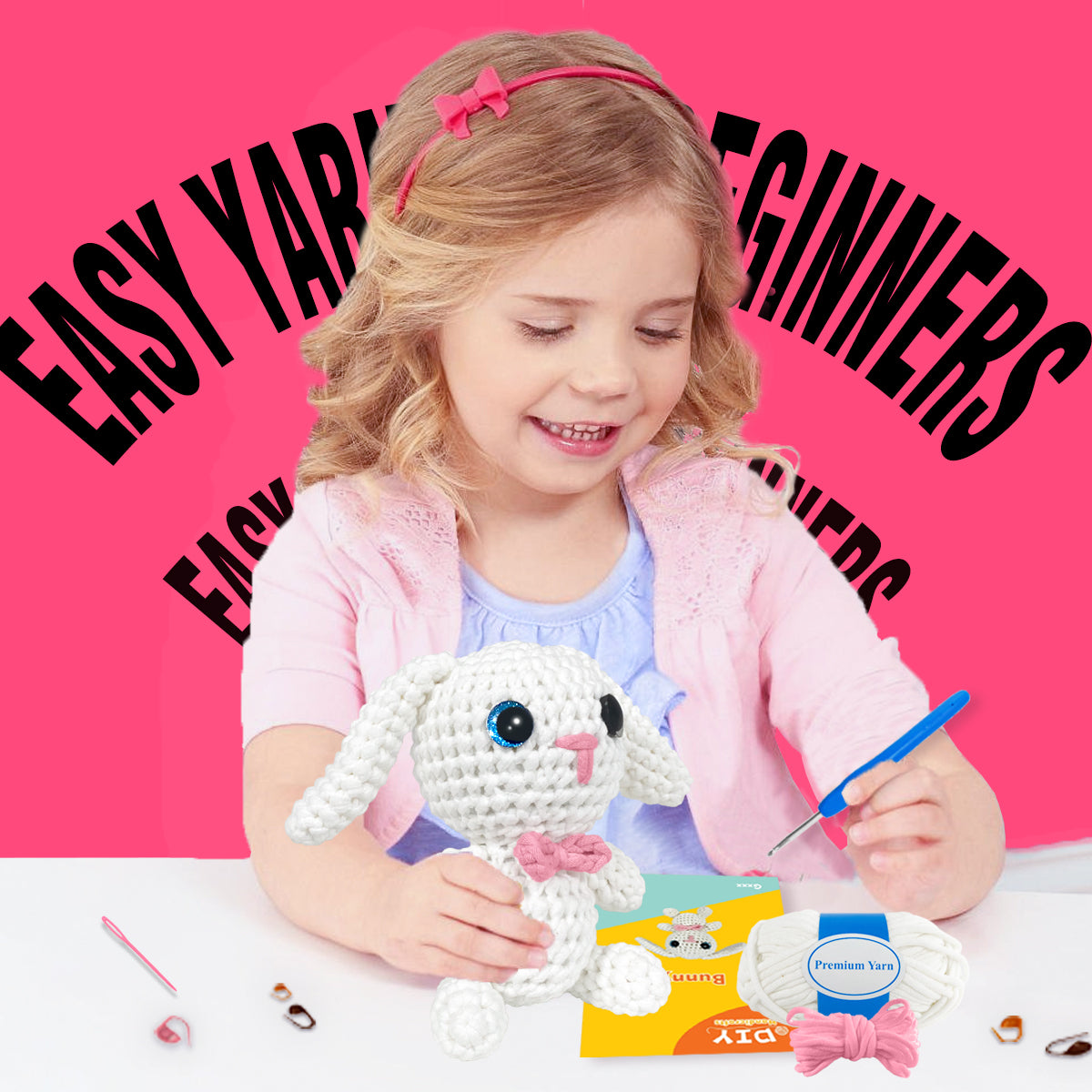 Balthazar the Rabbit White Crochet kit