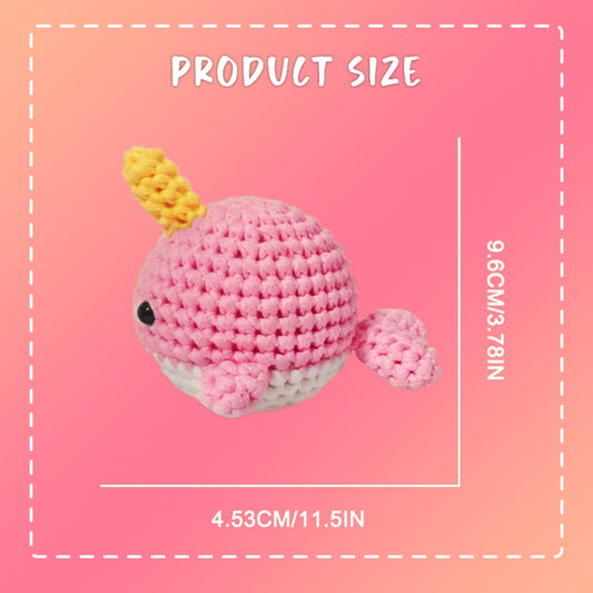 Coraline The Whale Pink Crochet kit