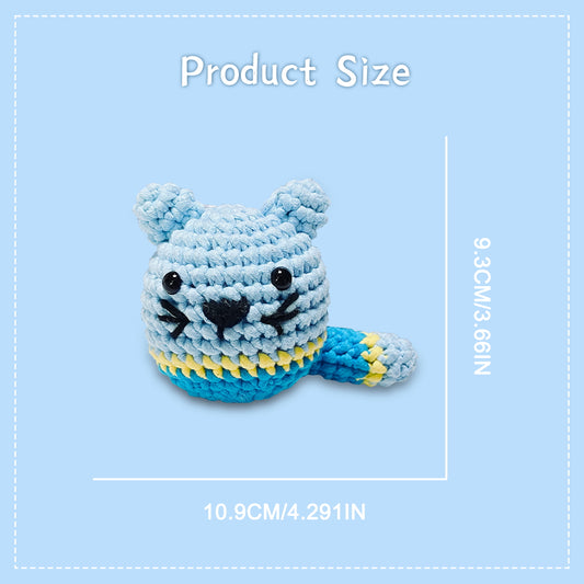 Seraphina the Kitty Blue Crochet Kit