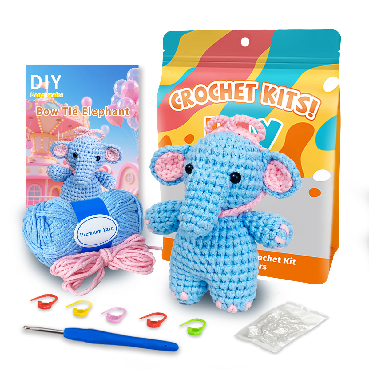 Barnaby the Elephant Crochet kit