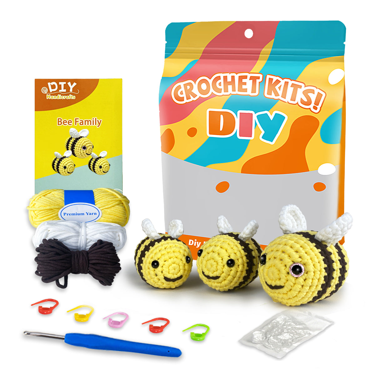 Buzzbee the Three Bees Crochet Kit