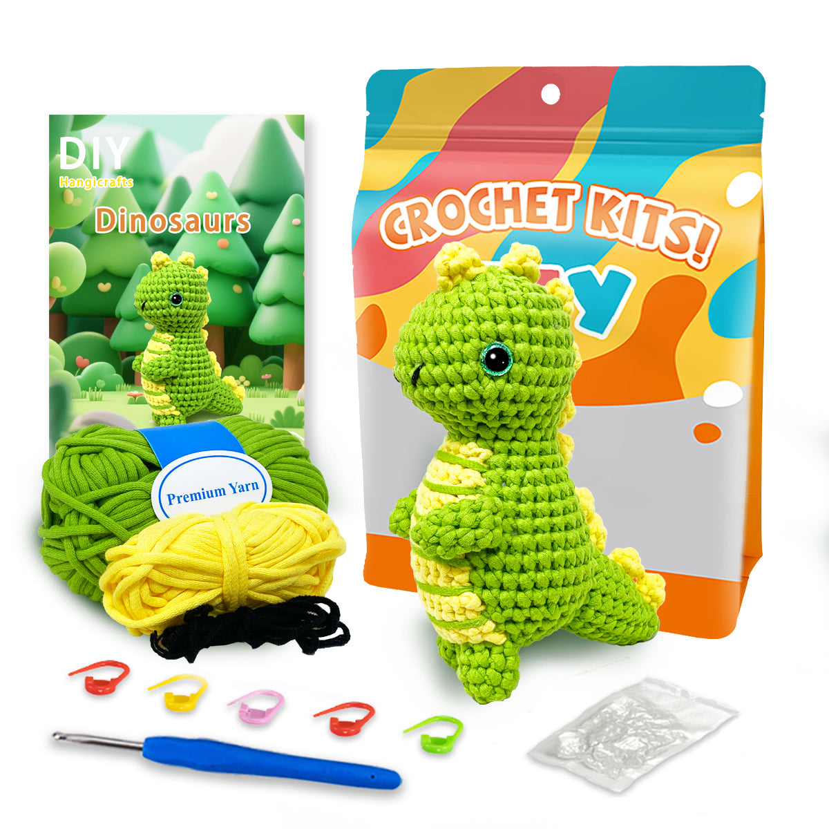 Phineas the Dinosaur Crochet Kit
