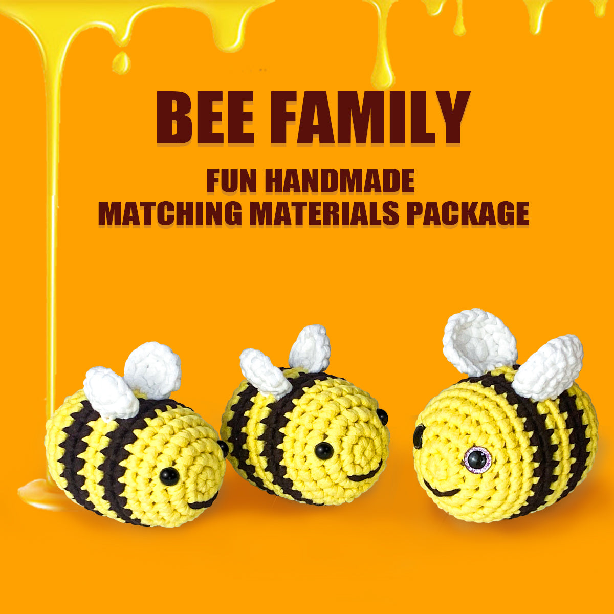Buzzbee the Three Bees Crochet Kit