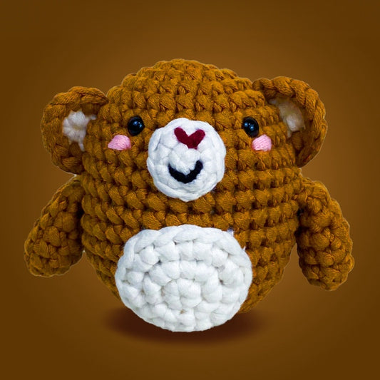 Huggins the Little Bear Brown Crochet Kit