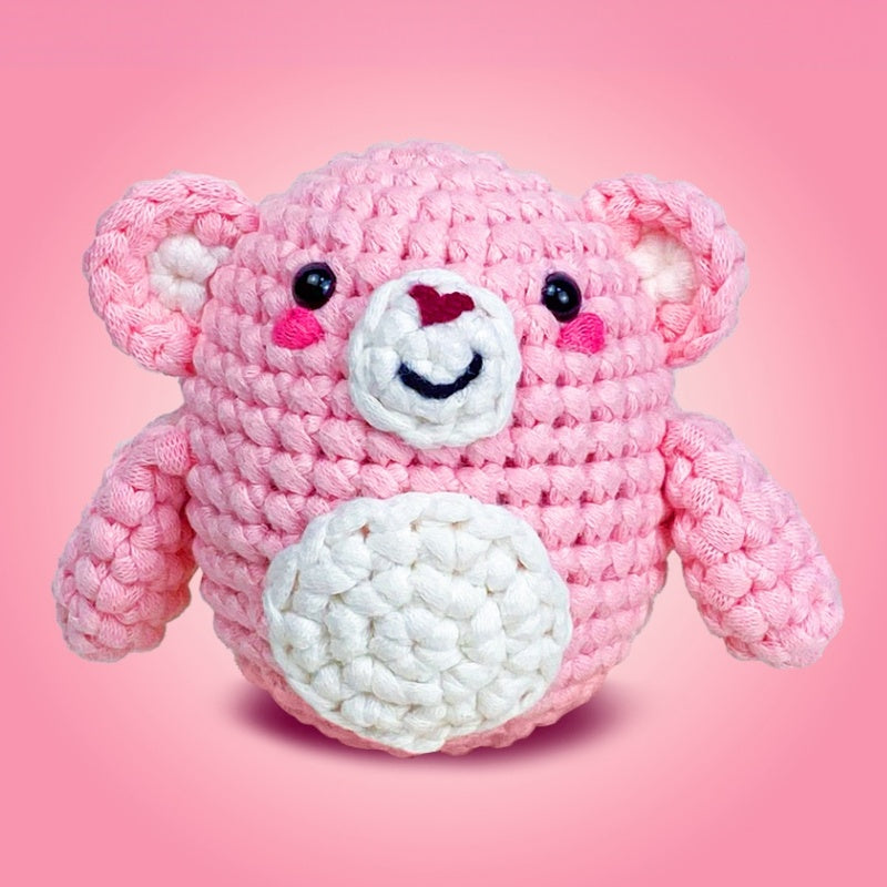 Huggins the Little Bear Pink Crochet Kit