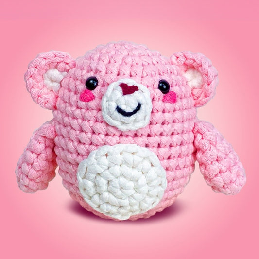 Huggins the Little Bear Pink Crochet Kit