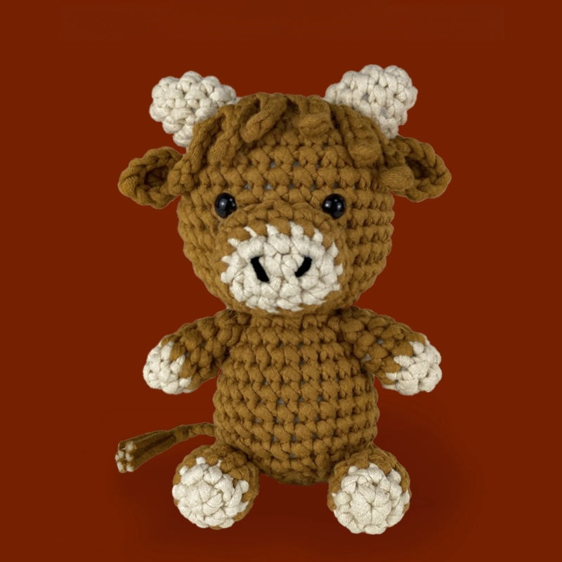 Rupert the Highland Cow brown Crochet kit