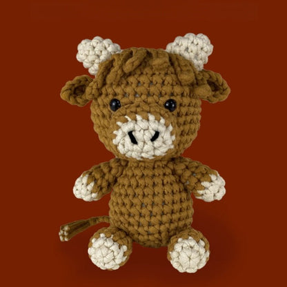 Rupert the Highland Cow brown Crochet kit