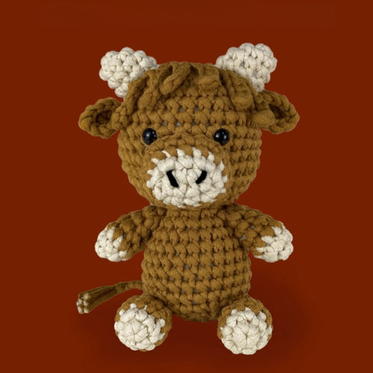 Rupert the Highland Cow brown Crochet kit
