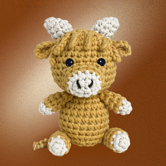 Rupert the Highland Cow Khaki Crochet kit