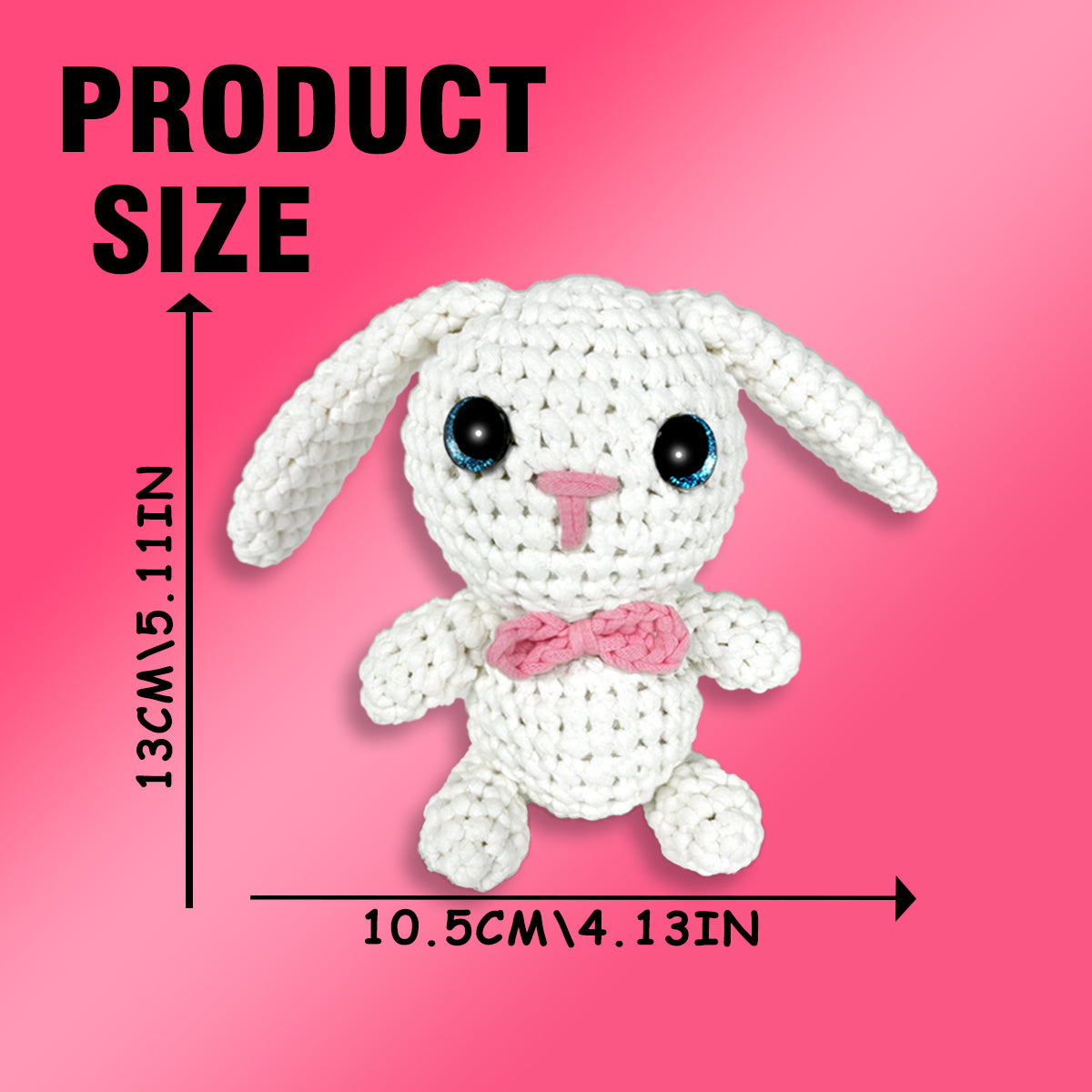 Balthazar the Rabbit  White Crochet kit