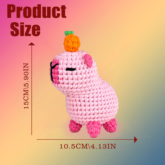 Milo the Capybara Pink Crochet kit