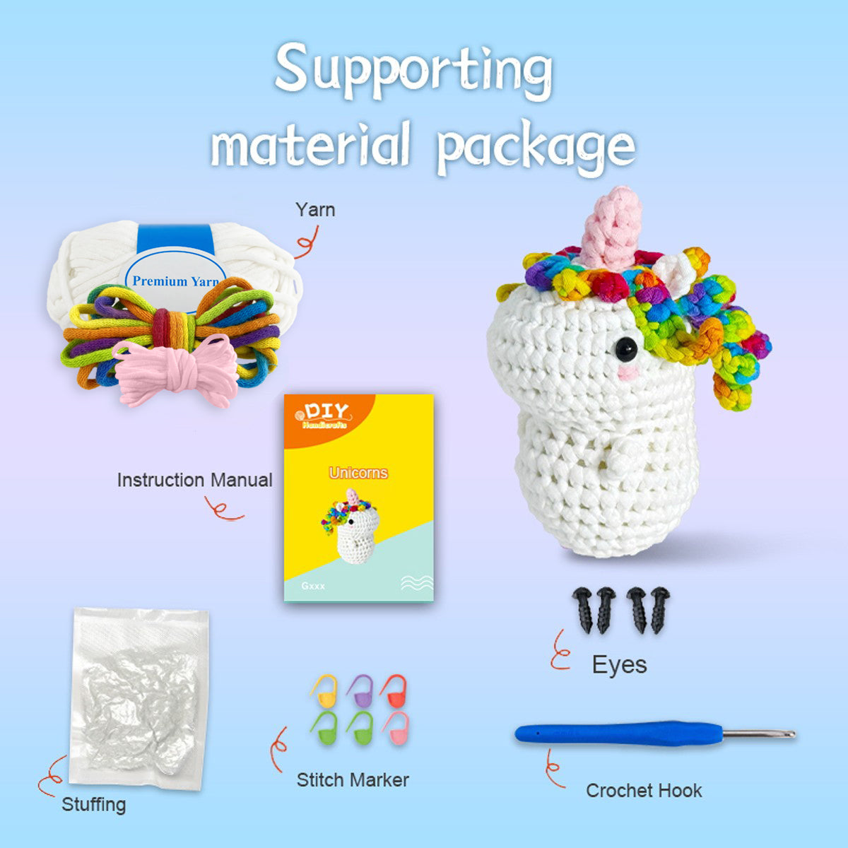 Lyra the Unicorn Crochet kit