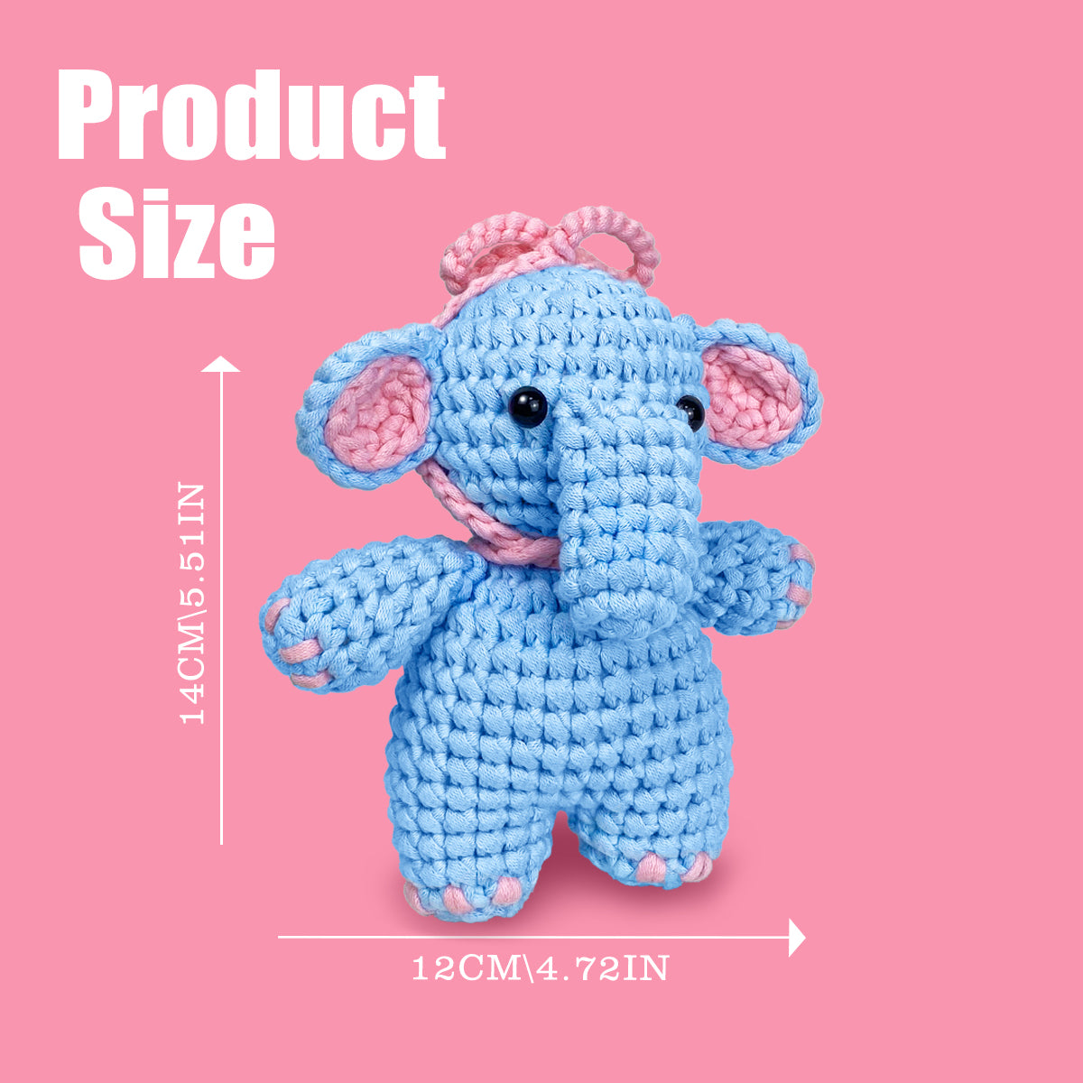 Barnaby the Elephant Crochet kit