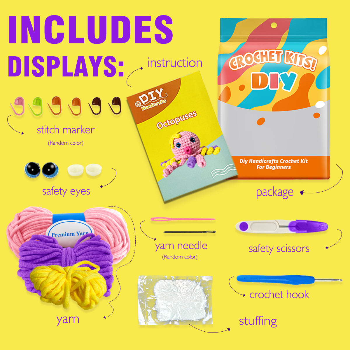 Cyril the Octopus Crochet Kit