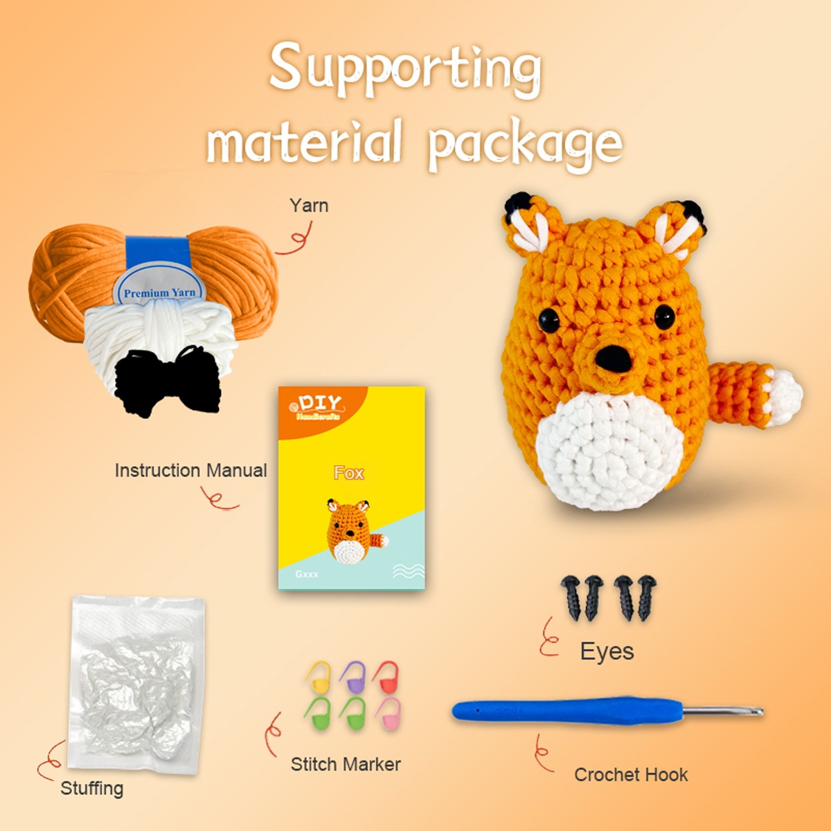 Finnick the Fox Crochet kit