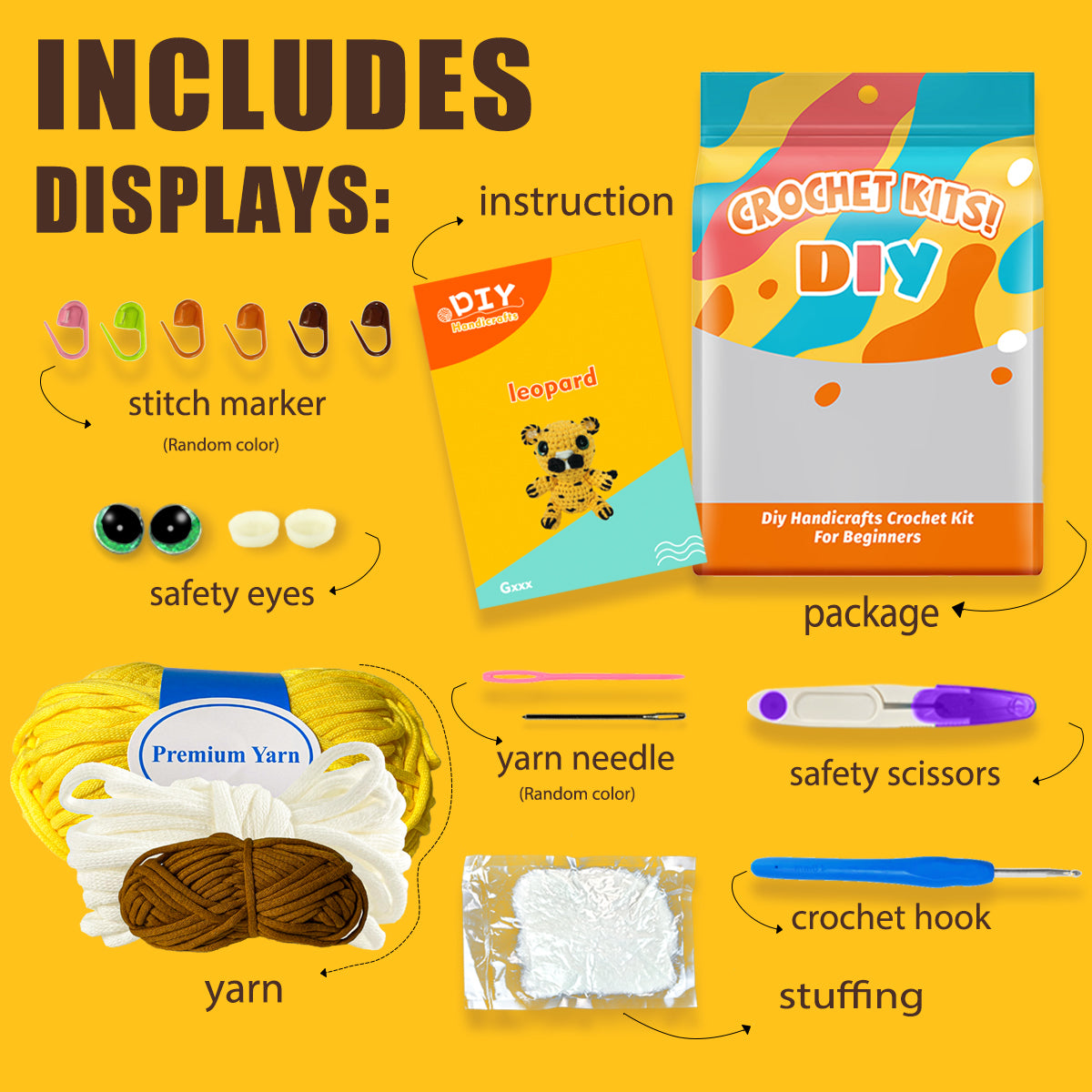 Felix the Leopard Crochet kit