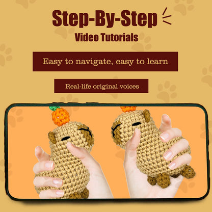 Milo the Capybara Brown Crochet kit