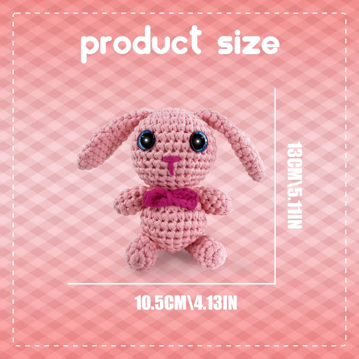 Balthazar the Rabbit Pink Crochet kit