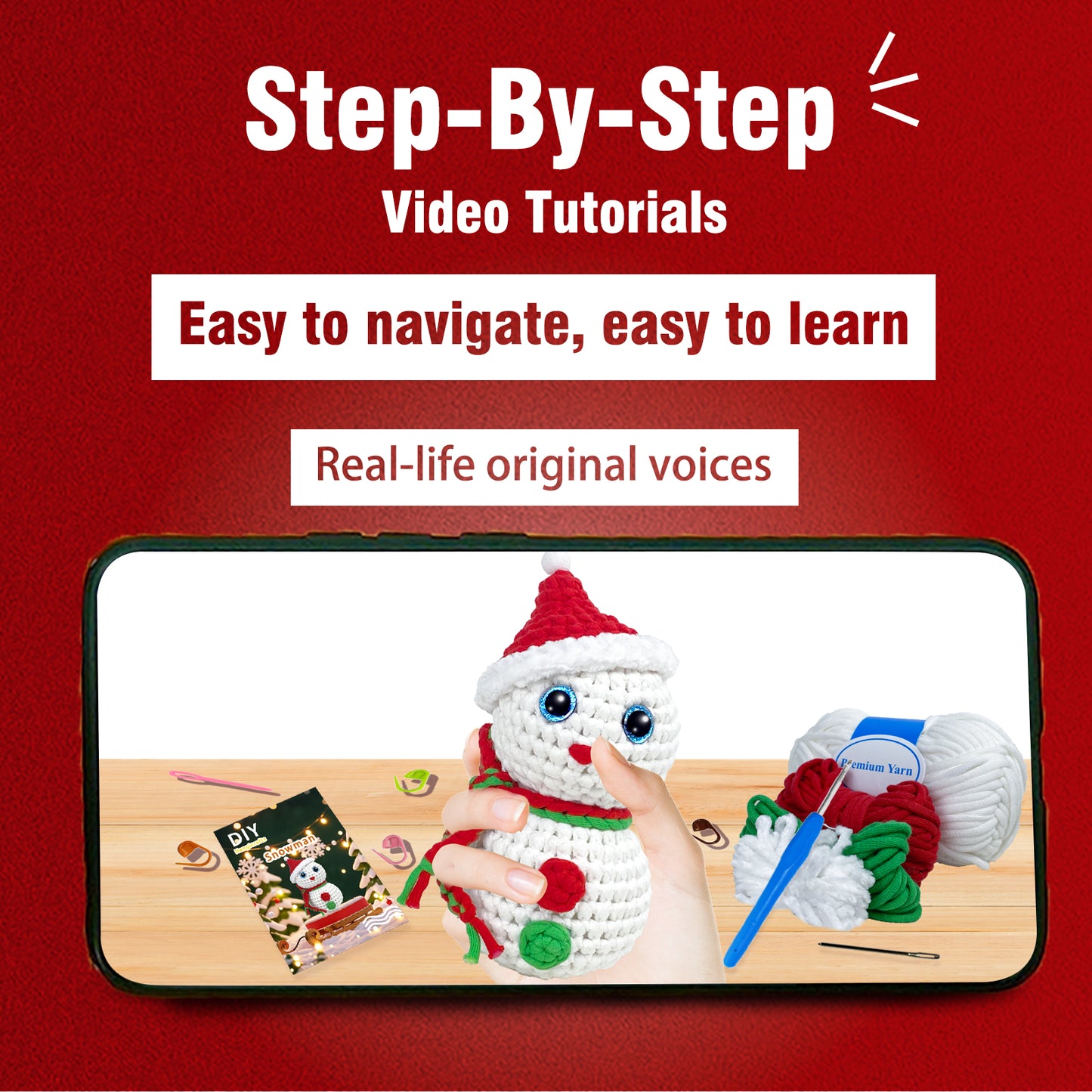 Eira the Snowman Crochet Kit