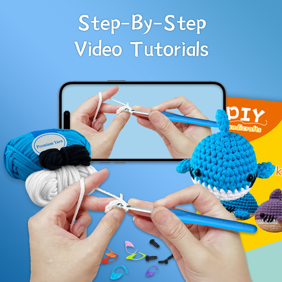 Kaelen the Shark Crochet Kit