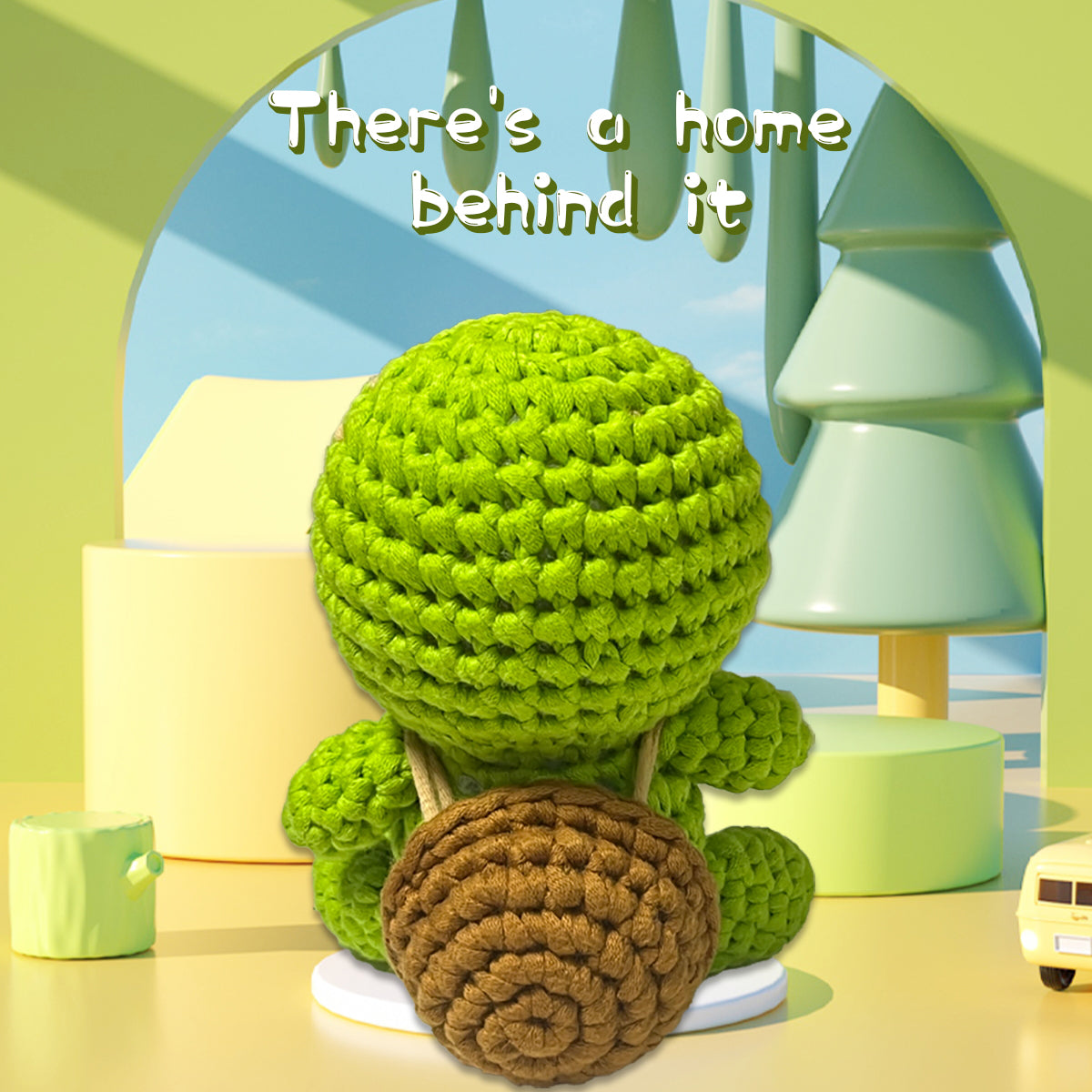 Cedric the Turtle Green Crochet Kit