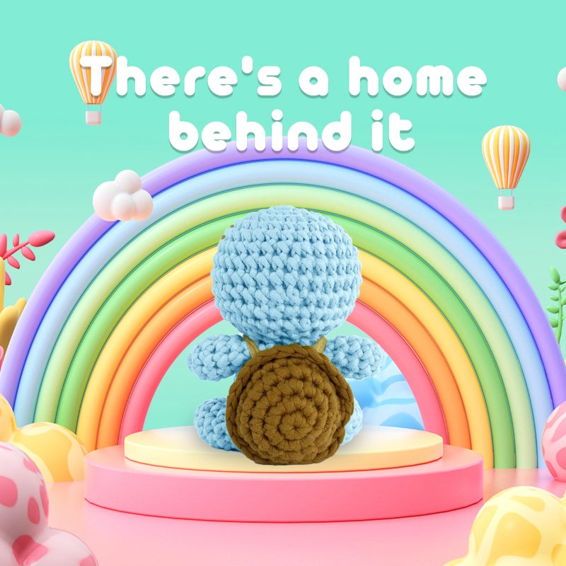 Cedric the Turtle Blue Crochet Kit