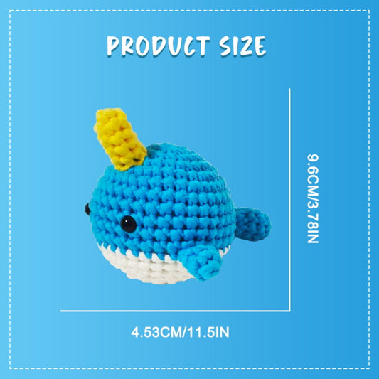 Leviathan the Whale Blue Crochet Kit