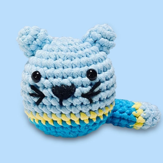 Seraphina the Kitty Blue Crochet Kit