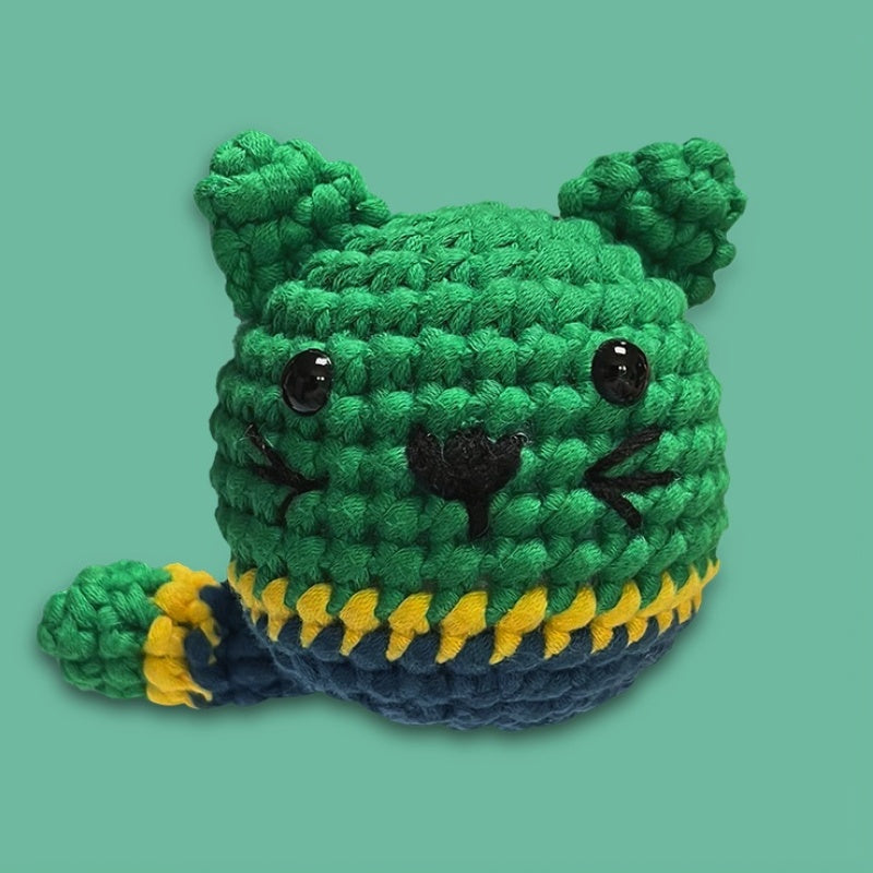 Seraphina the Kitty Green Crochet Kit